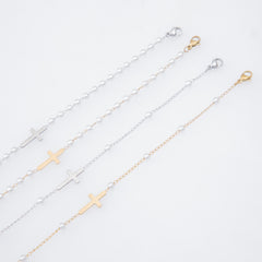 Religious Cross Stainless Steel Jewelry Bracelet