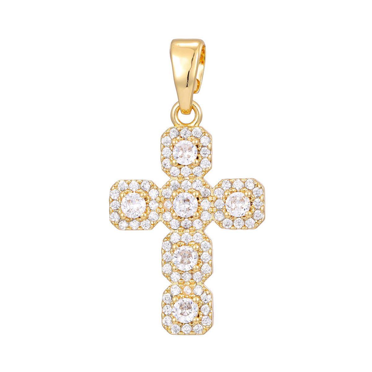 fashion personality color cross necklace